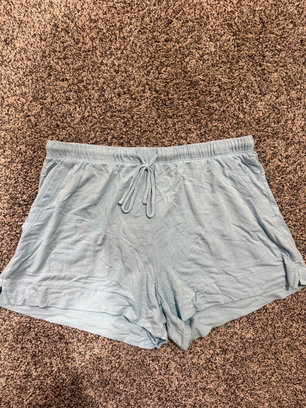 Auden Light Blue Elastic Waist PJ Shorts